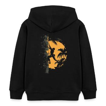 Escalade à la limite : Aventure en plein air dans les Alpes - Sweat à capuche enfant bio Stanley/Stella - noir - Dos - AI Model Kid Male (0cm)