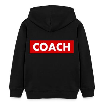 Coach - Sweat à capuche enfant bio Stanley/Stella - noir - Dos - AI Model Kid Male (0cm)