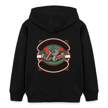 Go-Kart Racing Vintage Style Rétro - Sweat à capuche enfant bio Stanley/Stella - noir - Dos - AI Model Kid Male (0cm)