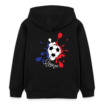 Fußball - France WM WM WM - Kinder Organic Hoodie Mini Cruiser von Stanley/Stella - Schwarz - Hinten - AI Model Kid Male (0cm)
