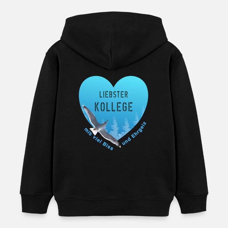 Cher collègue, - Sweat à capuche enfant bio Stanley/Stella - noir
