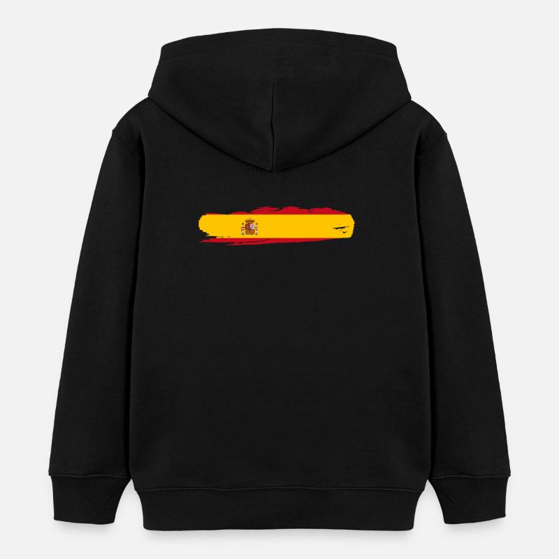 Spanien - Kinder Organic Hoodie Mini Cruiser von Stanley/Stella - Schwarz