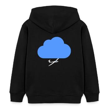 gliding - Kids Organic Hoodie by Stanley/Stella - black - Back - AI Model Kid Male (0cm)