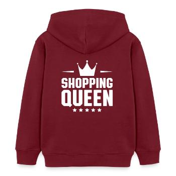 Shopping Queen - Kinder Organic Hoodie Mini Cruiser von Stanley/Stella - Burgunderrot - Hinten - AI Model Kid Female (0cm)