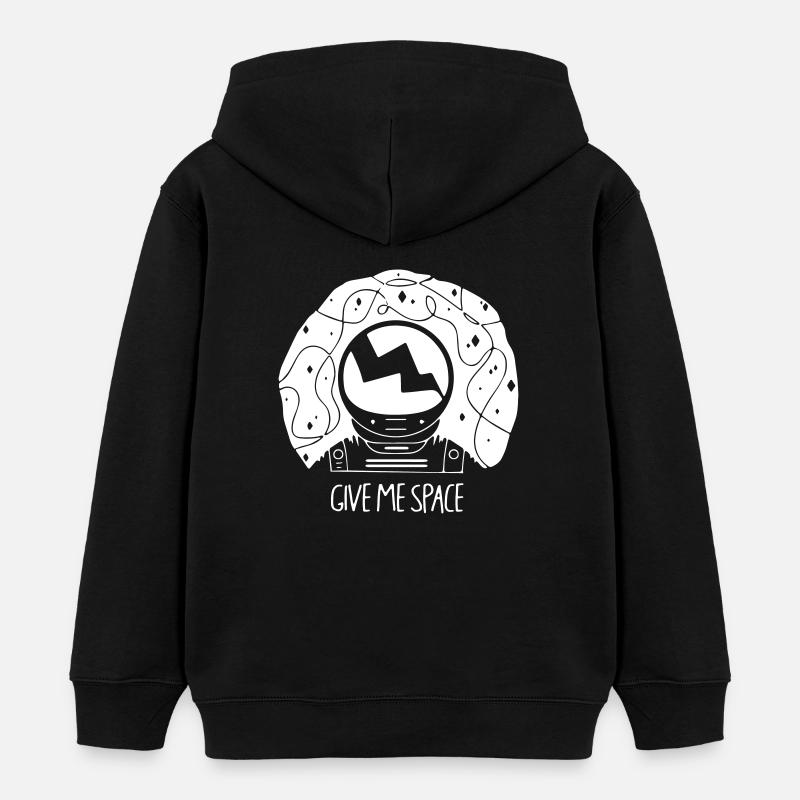 Donne-moi de l'espace - Sweat à capuche enfant bio Stanley/Stella - noir
