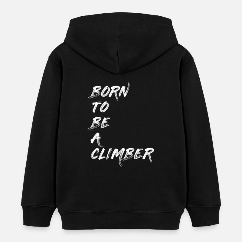CLIMBER KLETTERER BOULDERER BERGSTEIGER GESCHENK - Kinder Organic Hoodie Mini Cruiser von Stanley/Stella - Schwarz