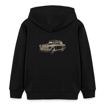 Trabi 601 - Carton de course - Sweat à capuche enfant bio Stanley/Stella - noir - Dos - AI Model Kid Male (0cm)