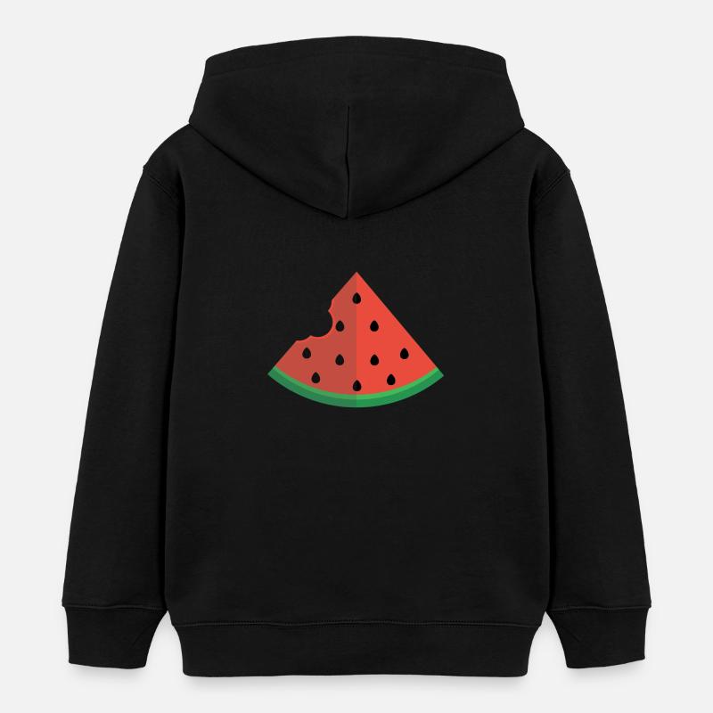 Une tranche de pastèque - Sweat à capuche enfant bio Stanley/Stella - noir