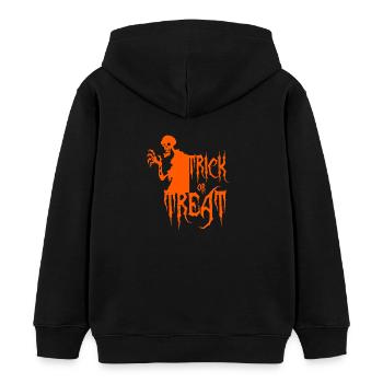 Halloween Zombie Skelett Schädel Horror Grusel - Kinder Organic Hoodie Mini Cruiser von Stanley/Stella - Schwarz - Hinten - AI Model Kid Male (0cm)