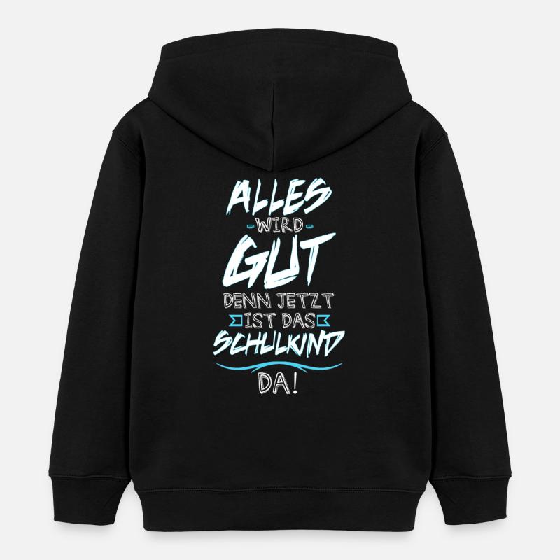 Garçon d'écolier - Sweat à capuche enfant bio Stanley/Stella - noir