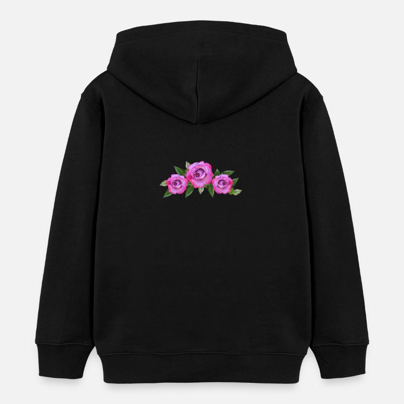 Rosen - Kinder Organic Hoodie Mini Cruiser von Stanley/Stella - Schwarz