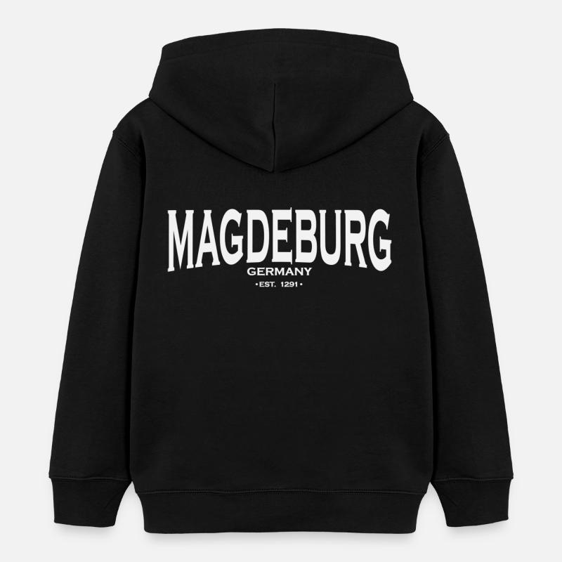 Magdebourg - Sweat à capuche enfant bio Stanley/Stella - noir