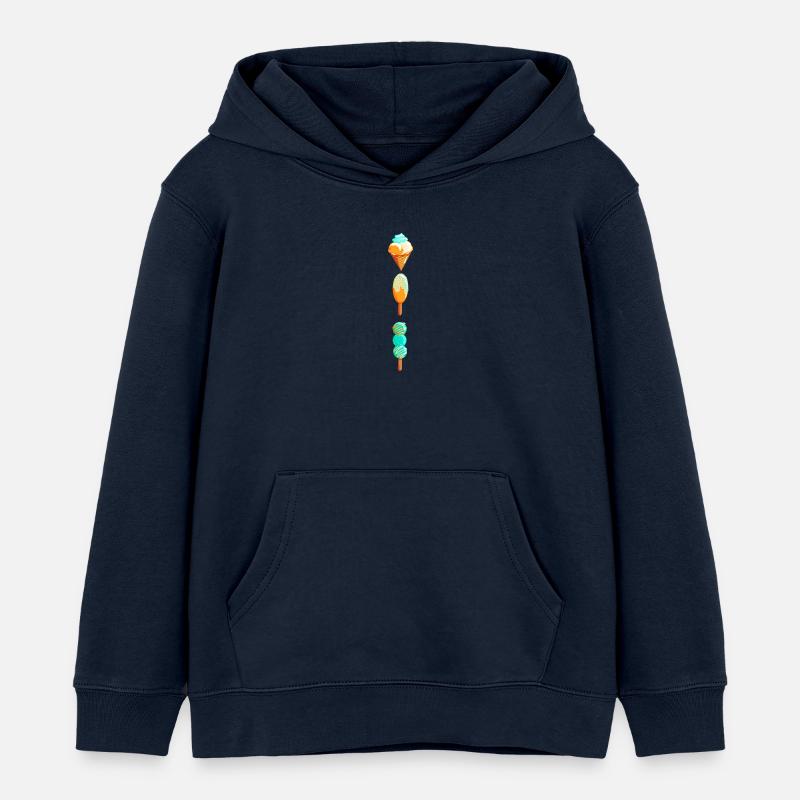Glace - Sweat à capuche enfant bio Stanley/Stella - bleu marine