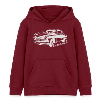 Wartburg W311 Coupe - Kinder Organic Hoodie Mini Cruiser von Stanley/Stella - Burgunderrot - Vorne - AI Model Kid Female (0cm)