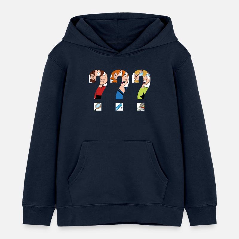Les Trois ??? Silhouettes Enfants - Sweat à capuche enfant bio Stanley/Stella - bleu marine