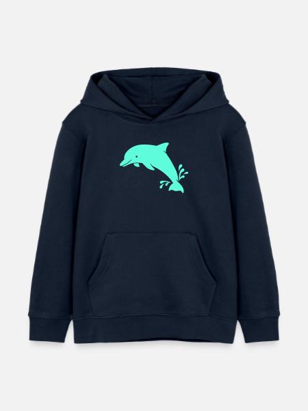 Delphin - Kinder Organic Hoodie Mini Cruiser von Stanley/Stella - Navy