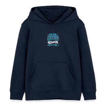 FRISEURIN - Kinder Organic Hoodie Mini Cruiser von Stanley/Stella - Navy - Vorne - AI Model Kid Male (0cm)