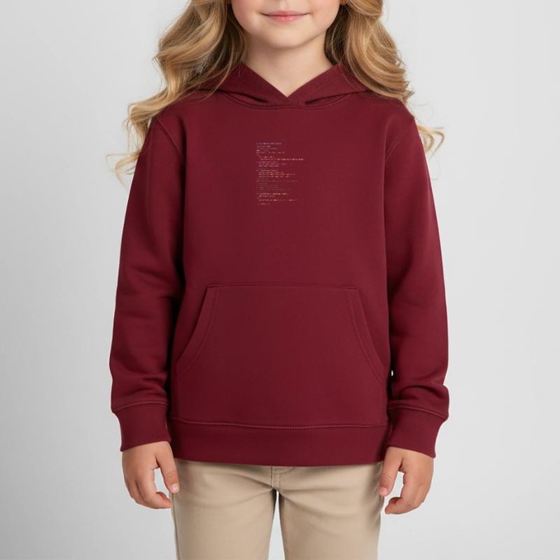 404 Brain Not Found Python Code Kids Organic Hoodie by Stanley/Stella