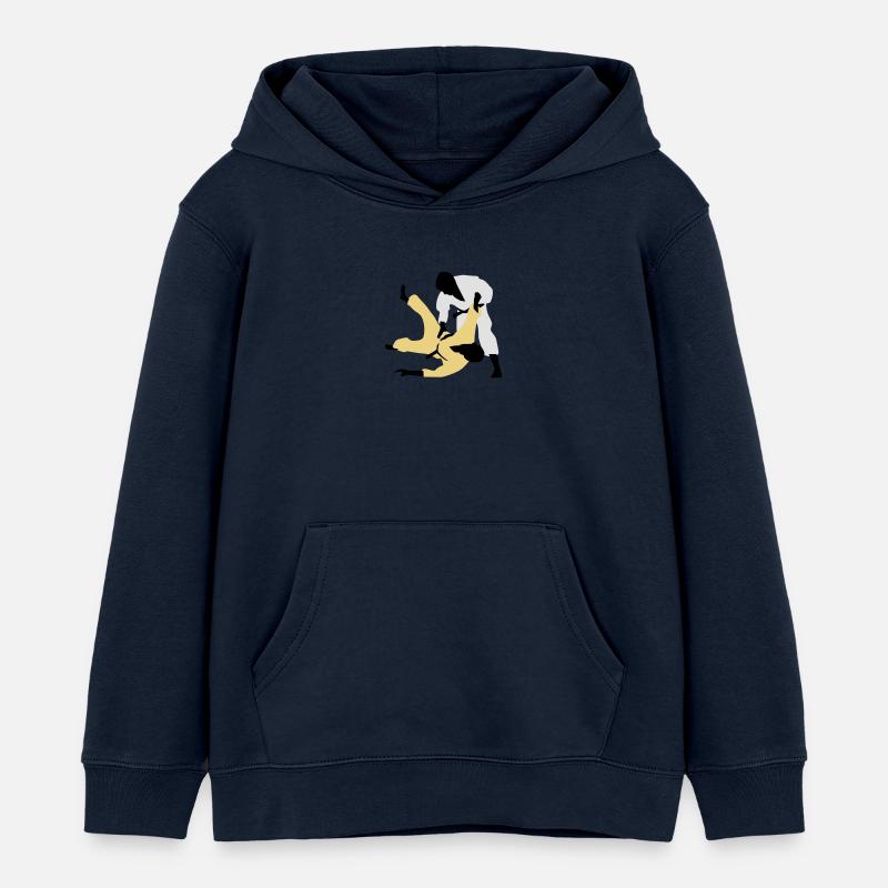 judo_a_3c - Sweat à capuche enfant bio Stanley/Stella - bleu marine