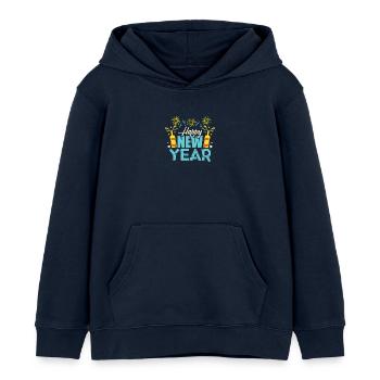 Nouvel An 5 - Sweat à capuche enfant bio Stanley/Stella - bleu marine - Devant - AI Model Kid Male (0cm)