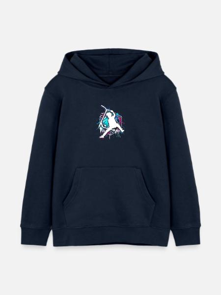 Scooter - Stuntscooter - Trottinette - Tretroller - Kinder Organic Hoodie Mini Cruiser von Stanley/Stella - Navy