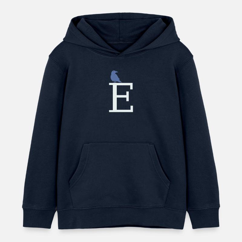 Buchstabe E - Kinder Organic Hoodie Mini Cruiser von Stanley/Stella - Navy