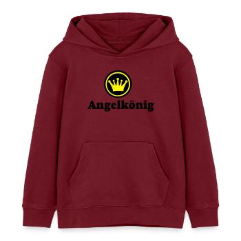 angeln - Kinder Organic Hoodie Mini Cruiser von Stanley/Stella - Burgunderrot - Vorne - AI Model Kid Female (0cm)
