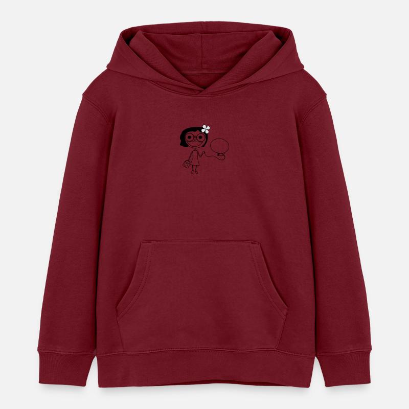 Mädchen - Kinder Organic Hoodie Mini Cruiser von Stanley/Stella - Burgunderrot