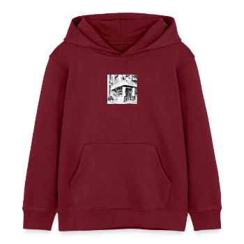 Haus Laden Manga - Kinder Organic Hoodie Mini Cruiser von Stanley/Stella - Burgunderrot - Vorne - AI Model Kid Female (0cm)