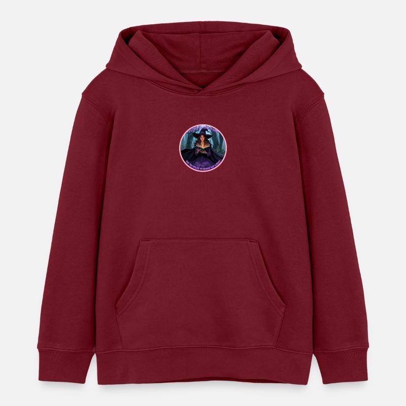 Lesehexe - Kinder Organic Hoodie Mini Cruiser von Stanley/Stella - Burgunderrot