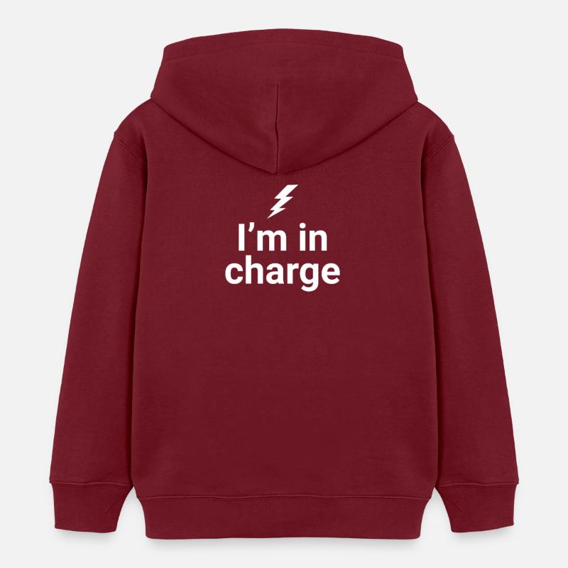 Im responsable - Sweat à capuche enfant bio Stanley/Stella - bordeaux