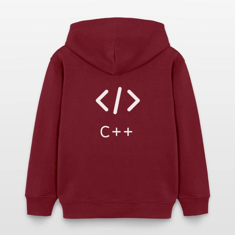 Programmer C++ Langage de programmation Sweat à capuche enfant bio Stanley/Stella