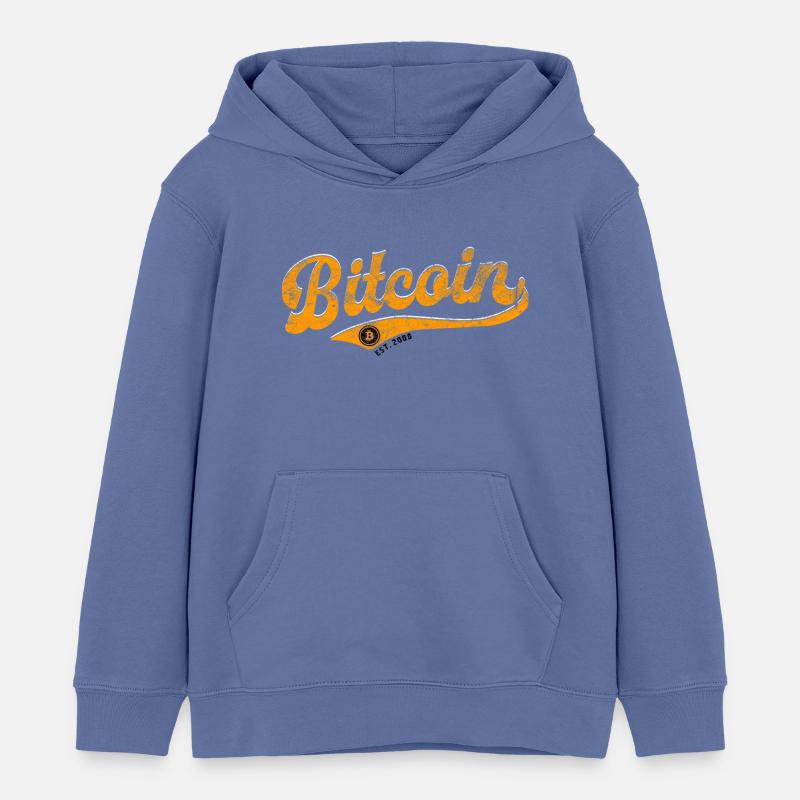 Bitcoin - l’avenir a commencé - Est. 2008 - Sweat à capuche enfant bio Stanley/Stella - bleu