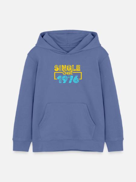 1976 - Kinder Organic Hoodie Mini Cruiser von Stanley/Stella - Blau