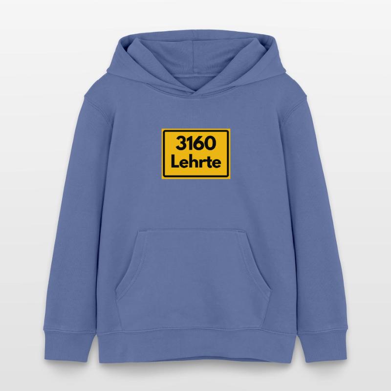 OLD POSTCODE ZIP CODE RETRO 3160 LEHRTE WASSERTURM Kids Organic Hoodie by Stanley/Stella
