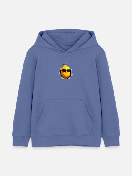 Zitrone - Kinder Organic Hoodie Mini Cruiser von Stanley/Stella - Blau
