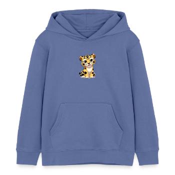 Bébé Leo - Sweat à capuche enfant bio Stanley/Stella - bleu - Devant - AI Model Kid Male (0cm)