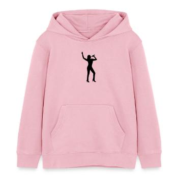 Chanteur - Sweat à capuche enfant bio Stanley/Stella - rose pâle - Devant - AI Model Kid Female (0cm)