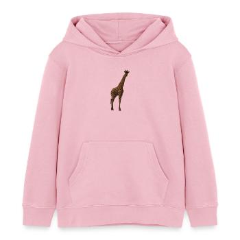 Giraffe - Kinder Organic Hoodie Mini Cruiser von Stanley/Stella - Hellrosa - Vorne - AI Model Kid Female (0cm)