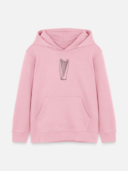 one line harp - Kinder Organic Hoodie Mini Cruiser von Stanley/Stella - Hellrosa
