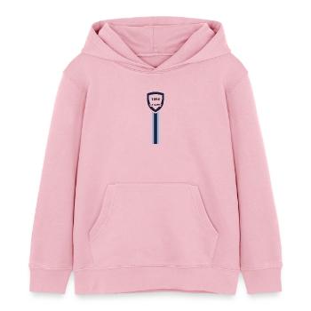 Le Havre football club - Sweat à capuche enfant bio Stanley/Stella - rose pâle - Devant - AI Model Kid Female (0cm)