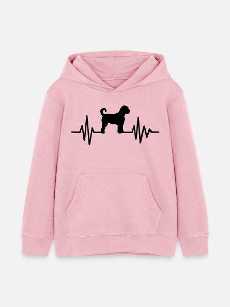 Goldendoodle - Kinder Organic Hoodie Mini Cruiser von Stanley/Stella - Hellrosa