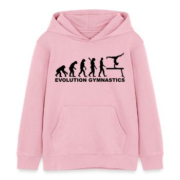Turnen - Kinder Organic Hoodie Mini Cruiser von Stanley/Stella - Hellrosa - Vorne - AI Model Kid Female (0cm)