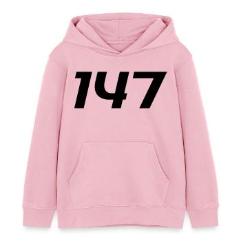 BILLARD - 147 la pause maximale - Sweat à capuche enfant bio Stanley/Stella - rose pâle - Devant - AI Model Kid Female (0cm)
