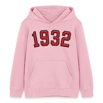 Sport Jahrgang 1932 - Kinder Organic Hoodie Mini Cruiser von Stanley/Stella - Hellrosa - Vorne - AI Model Kid Female (0cm)
