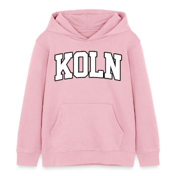 Köln Logo: Kollegiales Design im deutschen Stil - Kinder Organic Hoodie Mini Cruiser von Stanley/Stella - Hellrosa - Vorne - AI Model Kid Female (0cm)