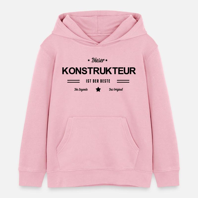 Bester Konstrukteur - Kinder Organic Hoodie Mini Cruiser von Stanley/Stella - Hellrosa