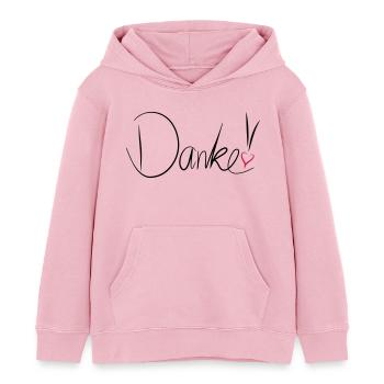 Danke - Kinder Organic Hoodie Mini Cruiser von Stanley/Stella - Hellrosa - Vorne - AI Model Kid Female (0cm)