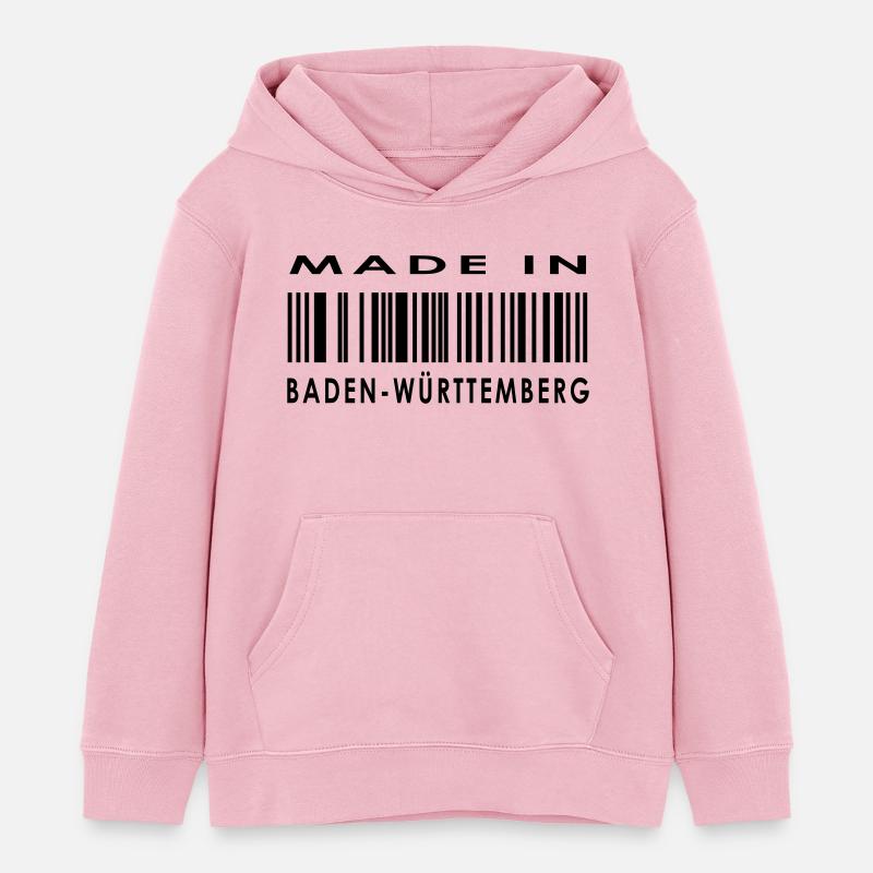 Made in Baden-Württemberg - Sweat à capuche enfant bio Stanley/Stella - rose pâle