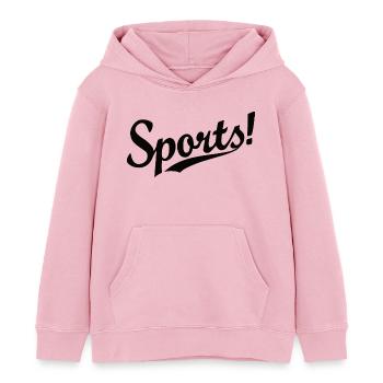 Sport - Stanley/Stella børne hættetrøje økologisk - lys rosa - Foran - AI Model Kid Female (0cm)